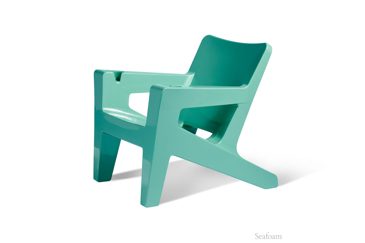 Bask Outdoor Lounge Chair, seafoam, studio shot