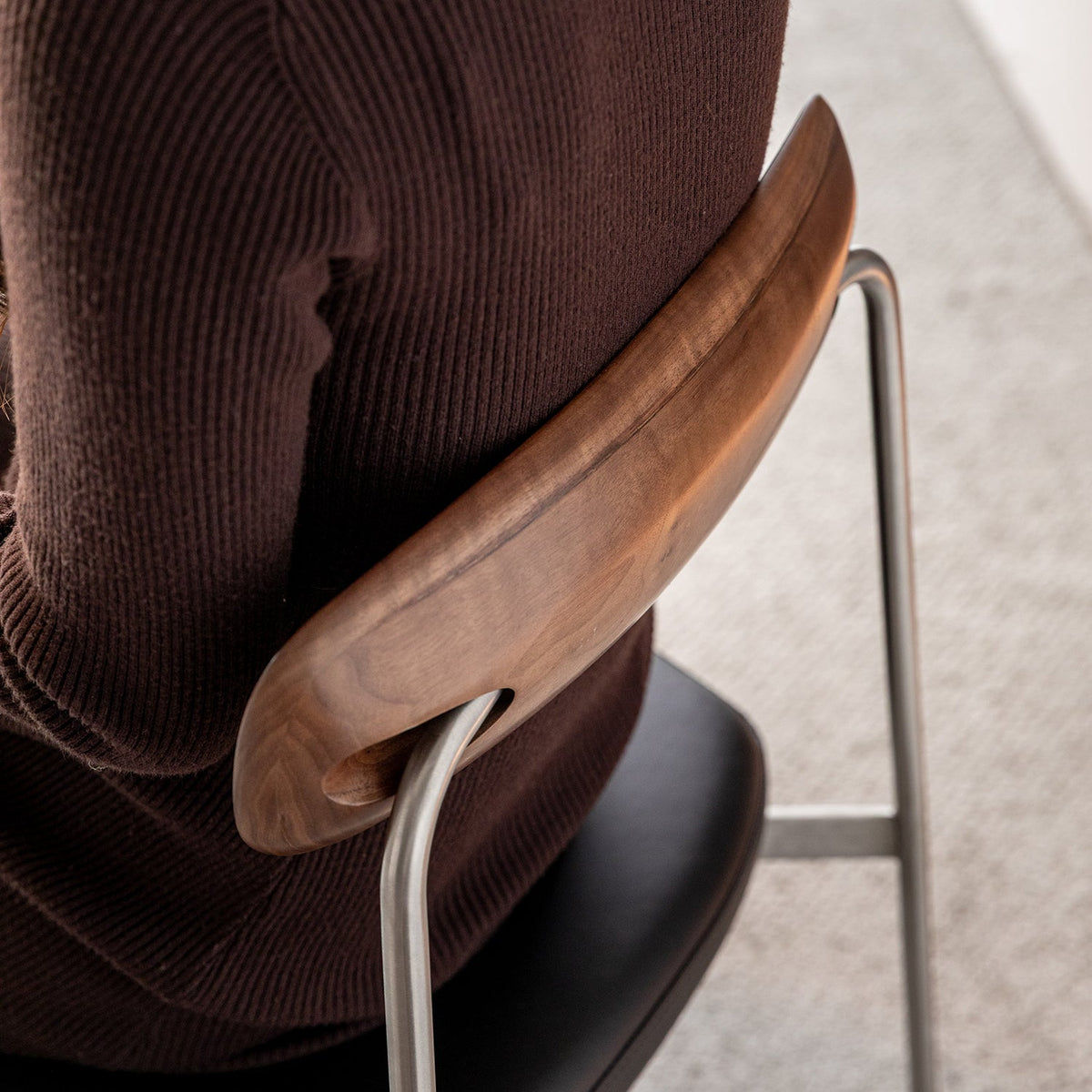 Bauhaus Walnut Wood Dining Chair WIENER