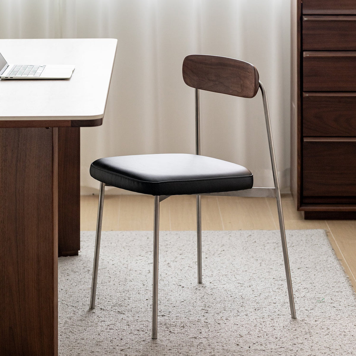 Bauhaus Walnut Wood Dining Chair WIENER