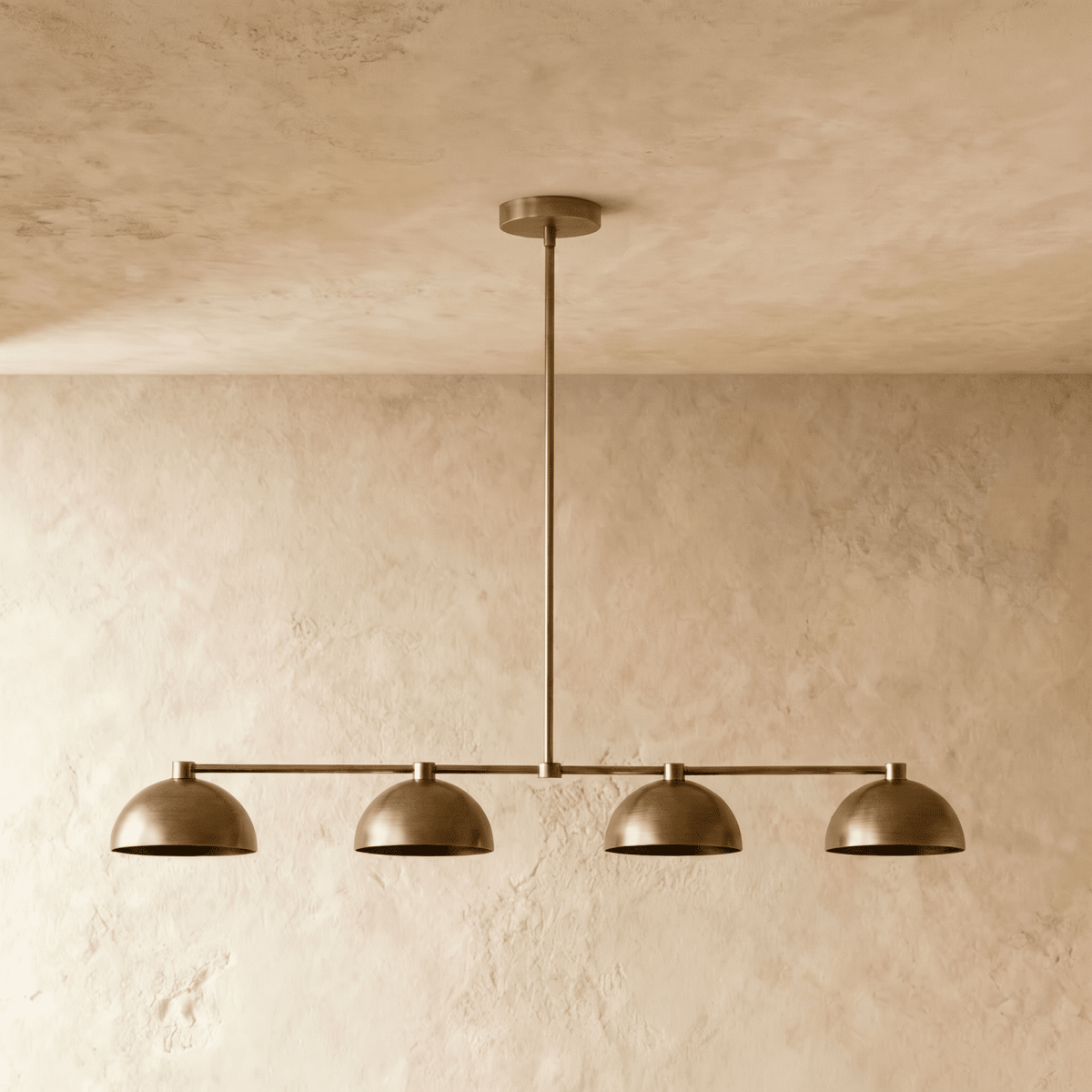 Blyra Brass Pendant Light, shade and diffuser detail