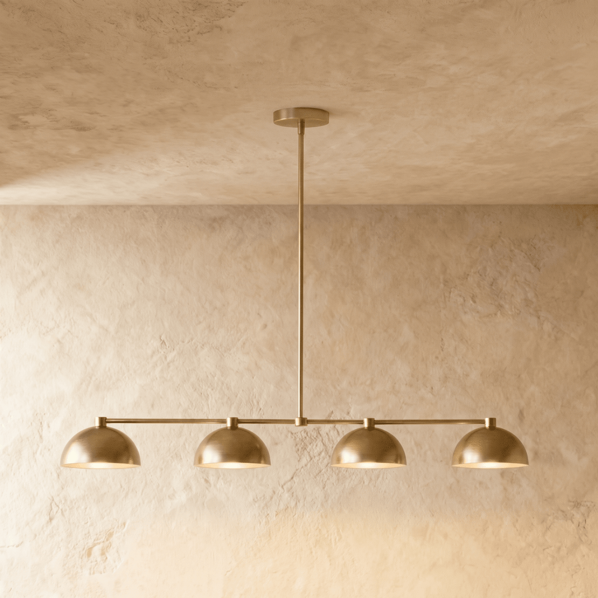 Blyra Brass Pendant Light, close up of the finish and material
