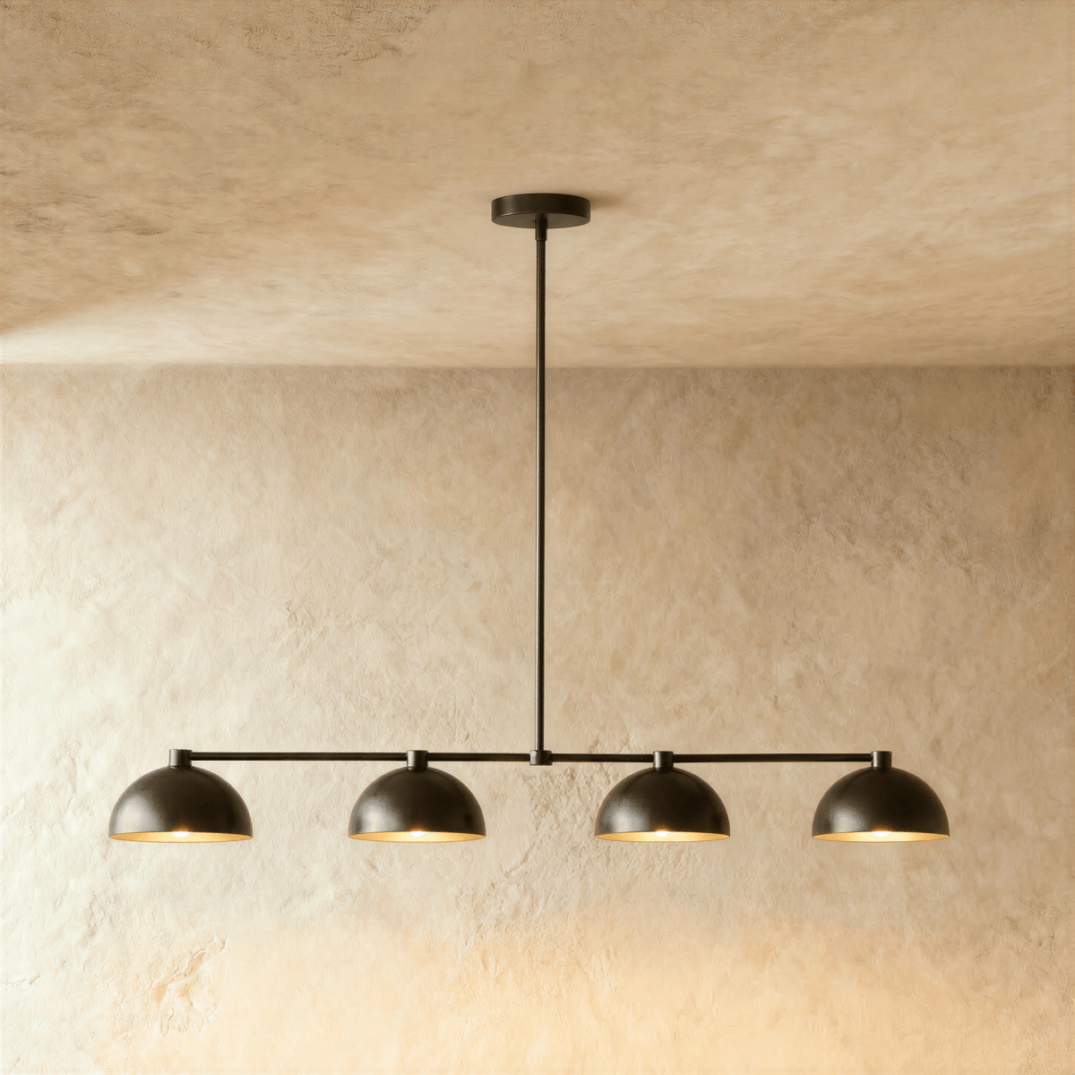 Blyra Brass Pendant Light, cord and ceiling canopy detail