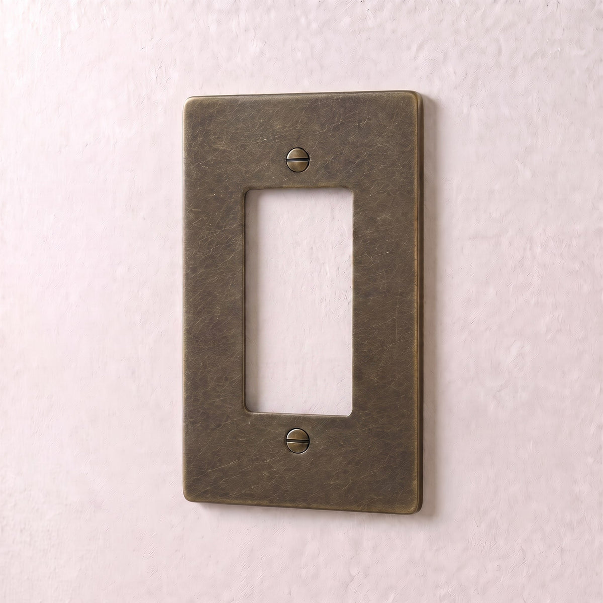 Brass Wall Plate (1-5 Gang), side profile