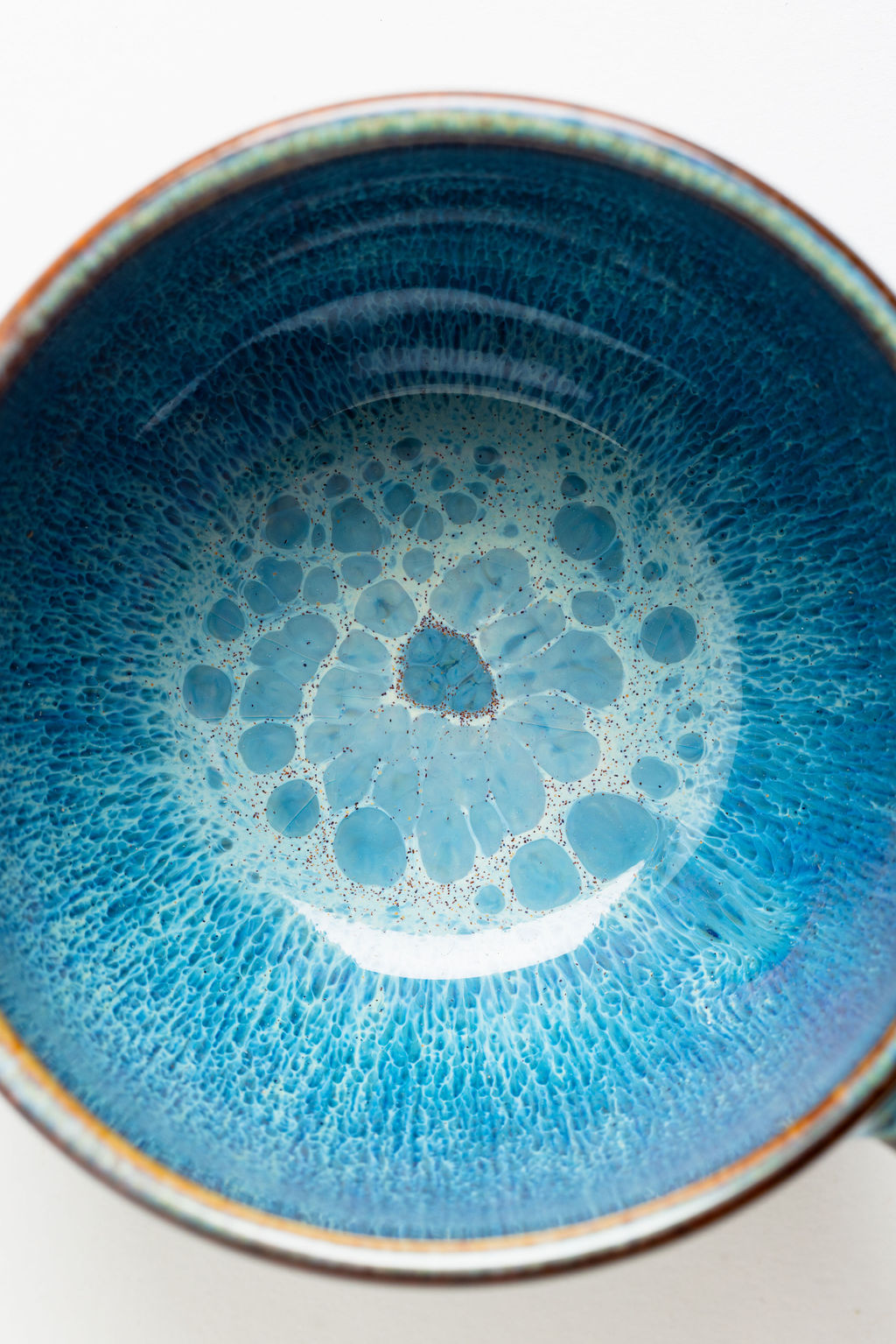 Cappuccino Mug & Saucer, glaze and finish close up
