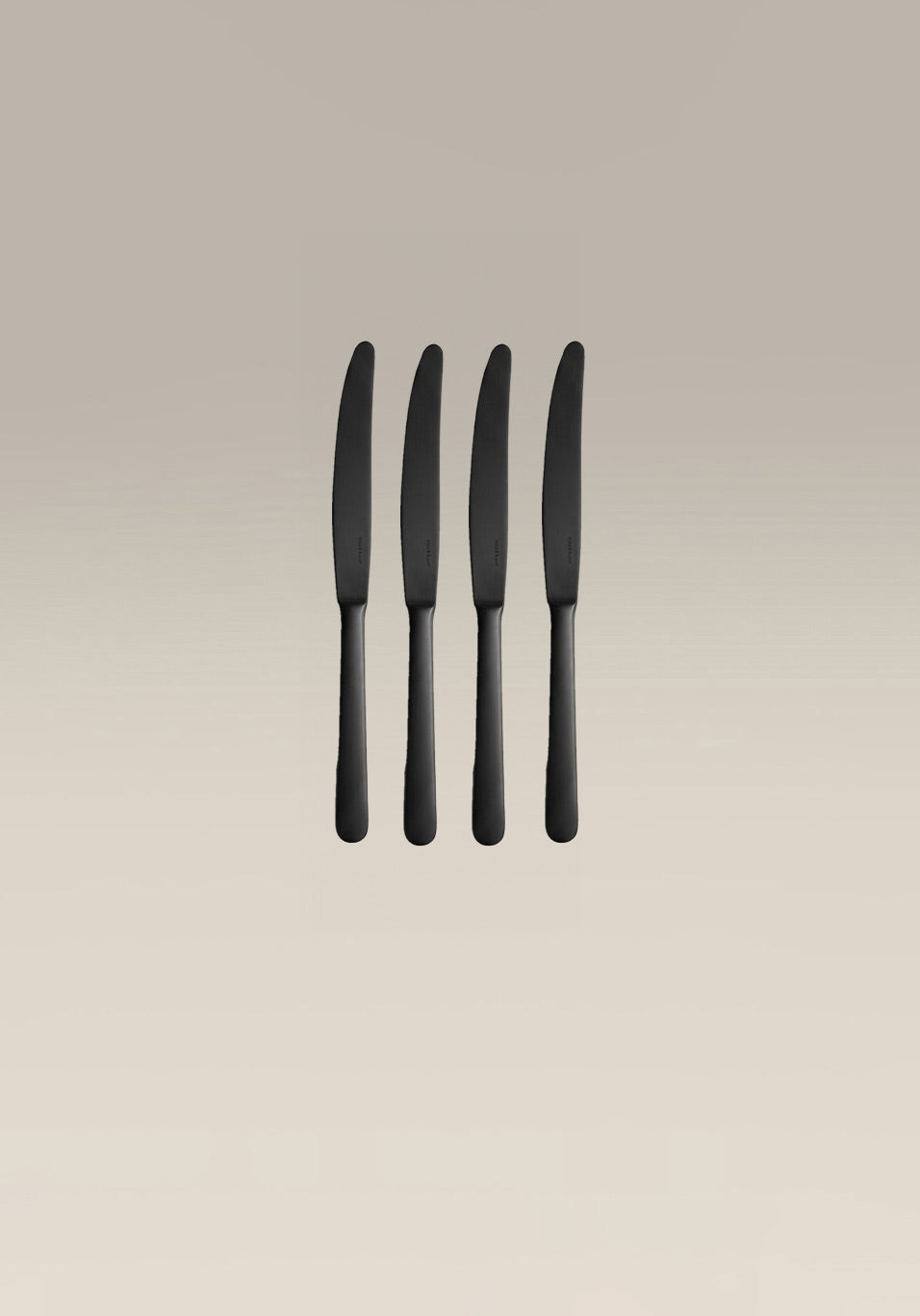 Classic Knife Set, black, place setting in use