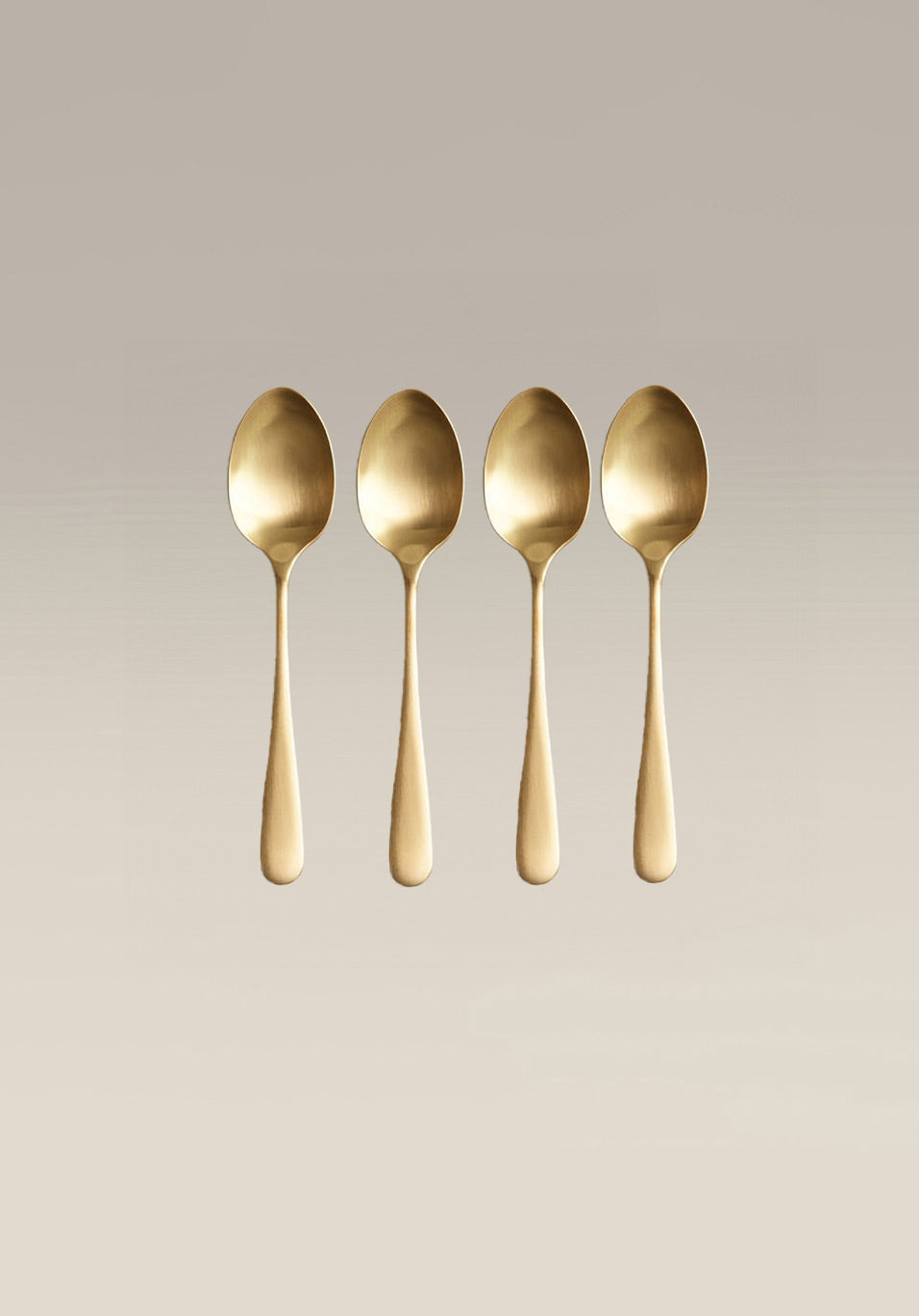 Classic Large Spoon Set, gold, place setting in use