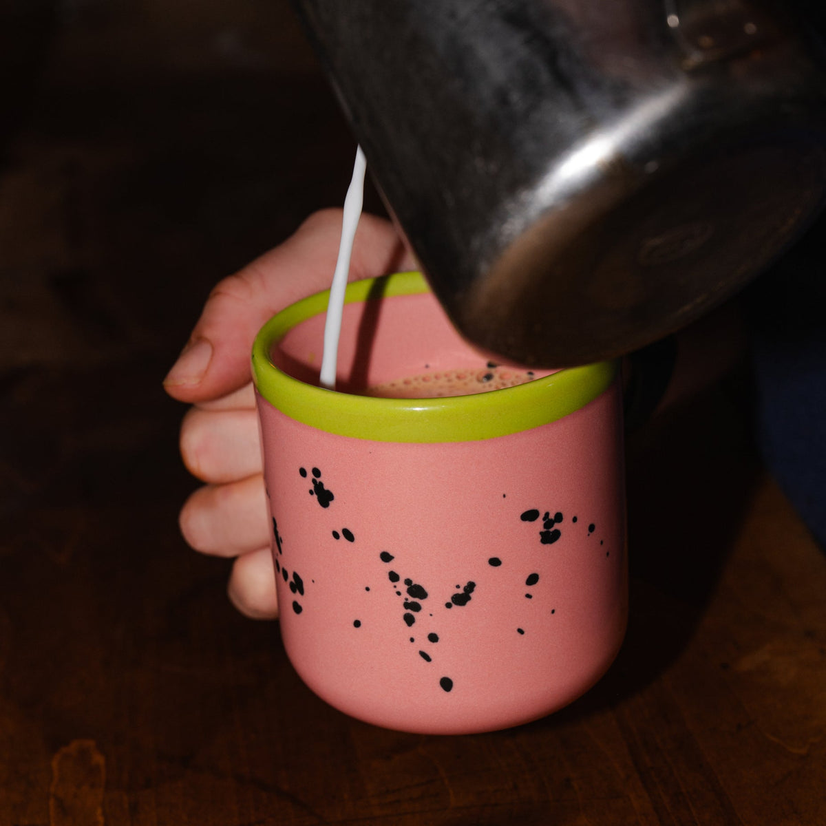 Coffee Mug in Watermelon, stacked view