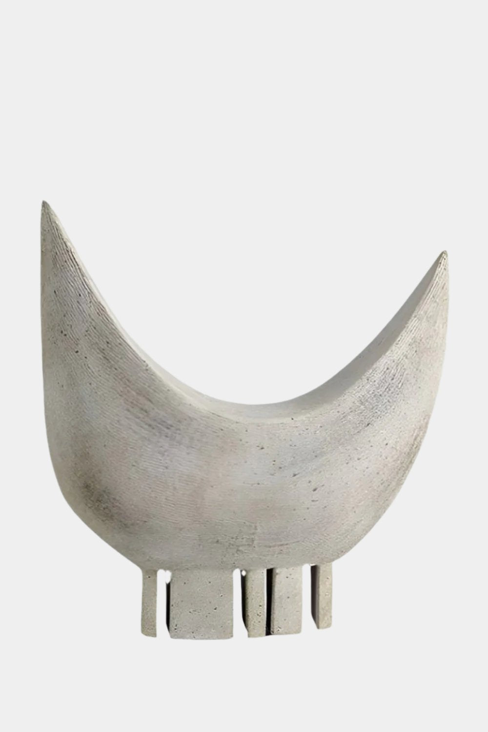 Coil Abstract Pottery Sculpture, full front view