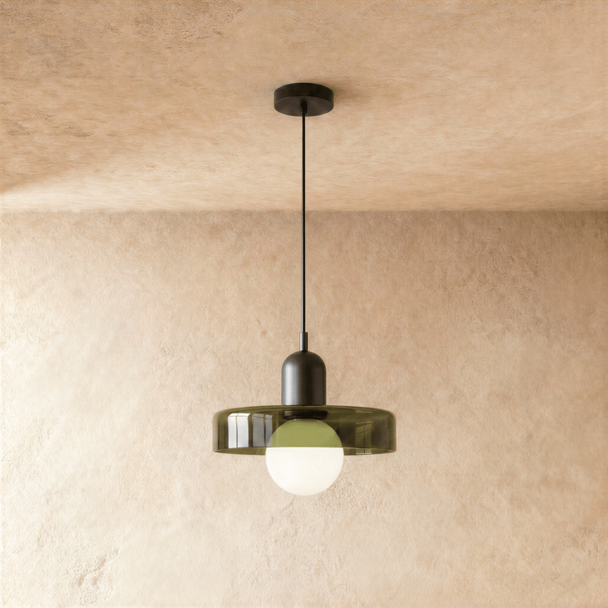 Cride Metal Pendant Light, second styled above a dining table