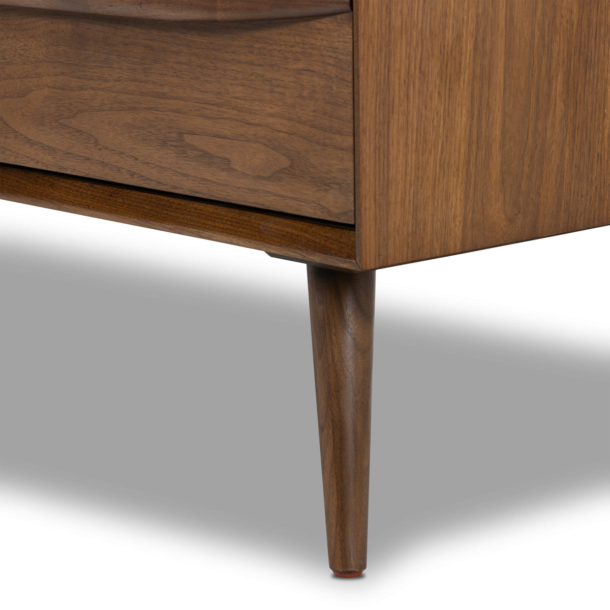 Cura 71" Walnut Sideboard, second grain and finish close up