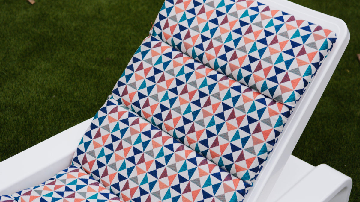 Deck Chaise Cushion, caribbean, weave texture close up