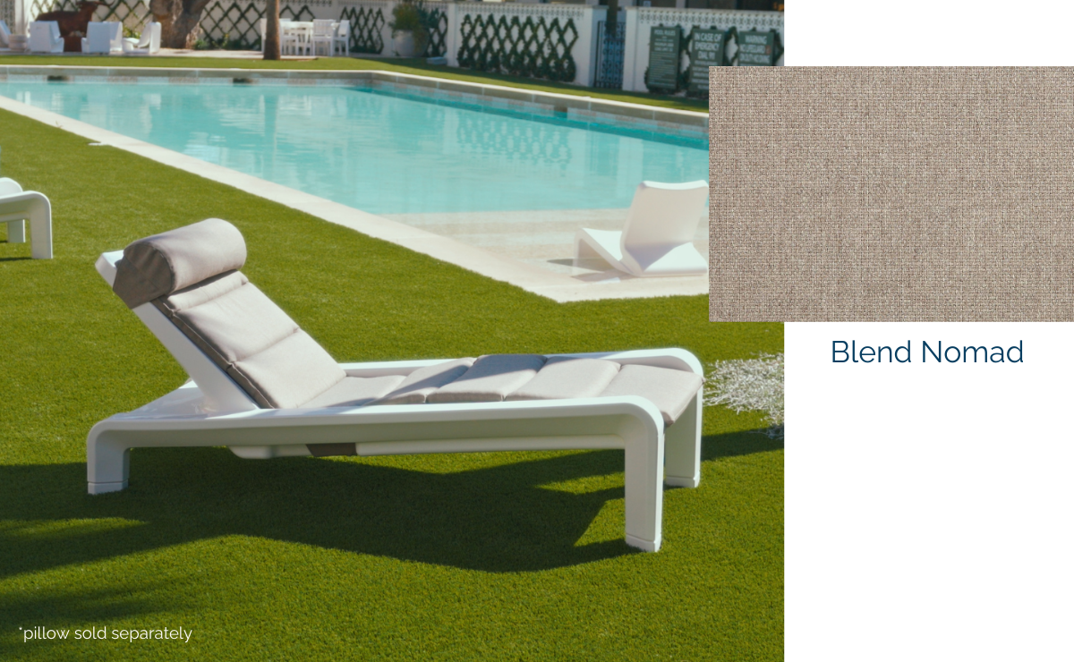 Deck Chaise Cushion, nomad, reverse side view