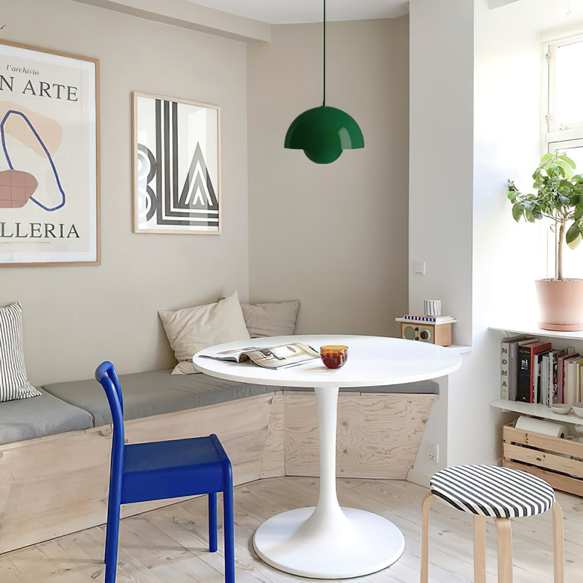 Duo Dome Pendant Light, second angled three quarter view
