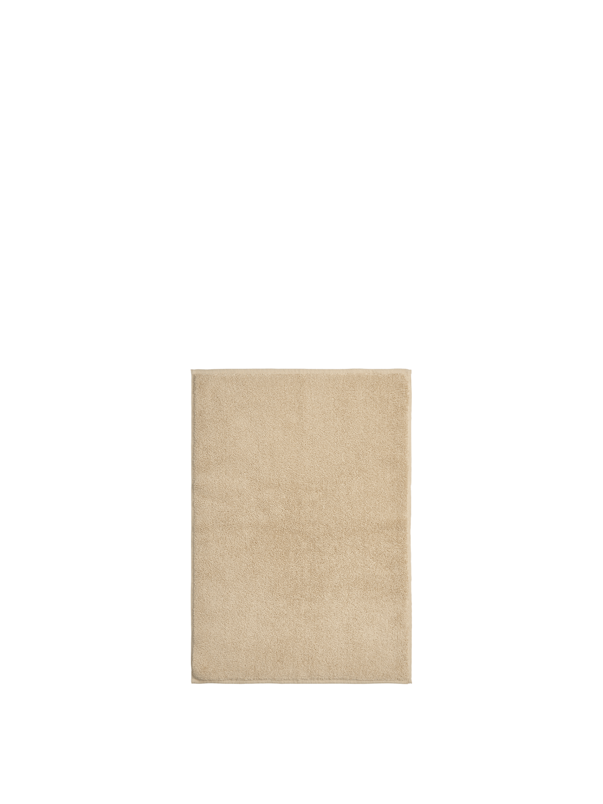 Ekko Cotton Bath Mat, Cashmere, full rug laid flat