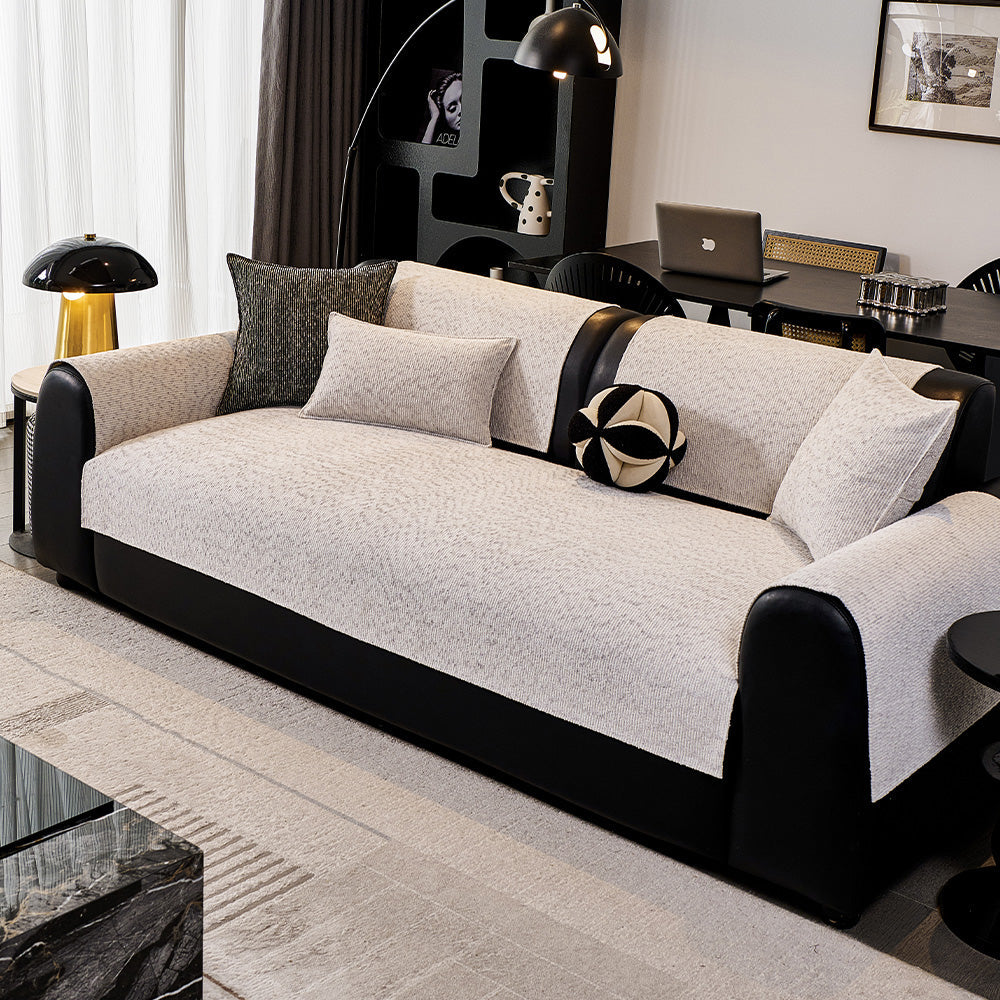 Elevated Texture Chenille Non-Slip Sofa Cover, second stitching detail