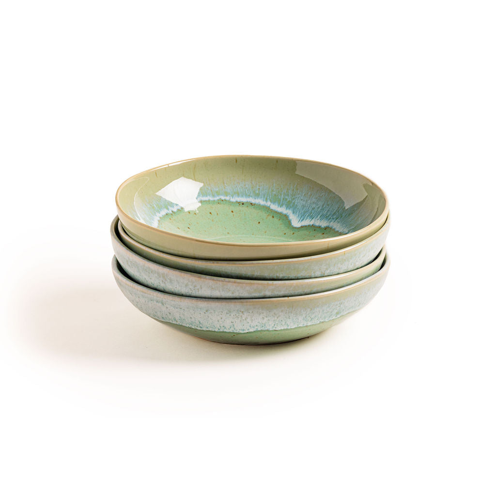 Essential Bundle The Seaglass Collection, styled on a table