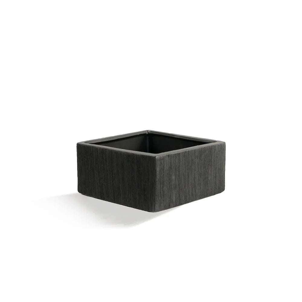 Etched Black and White Collection, scale beside other pieces
