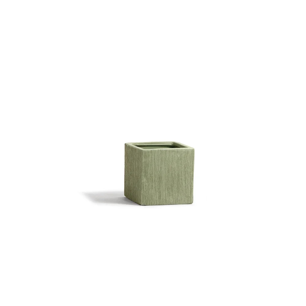 Etched Green Collection, scale beside other pieces