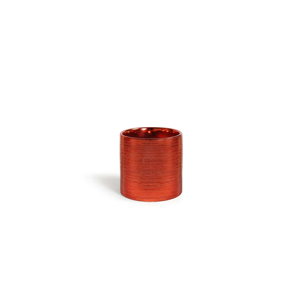 Etched Metallic Red Collection, side profile