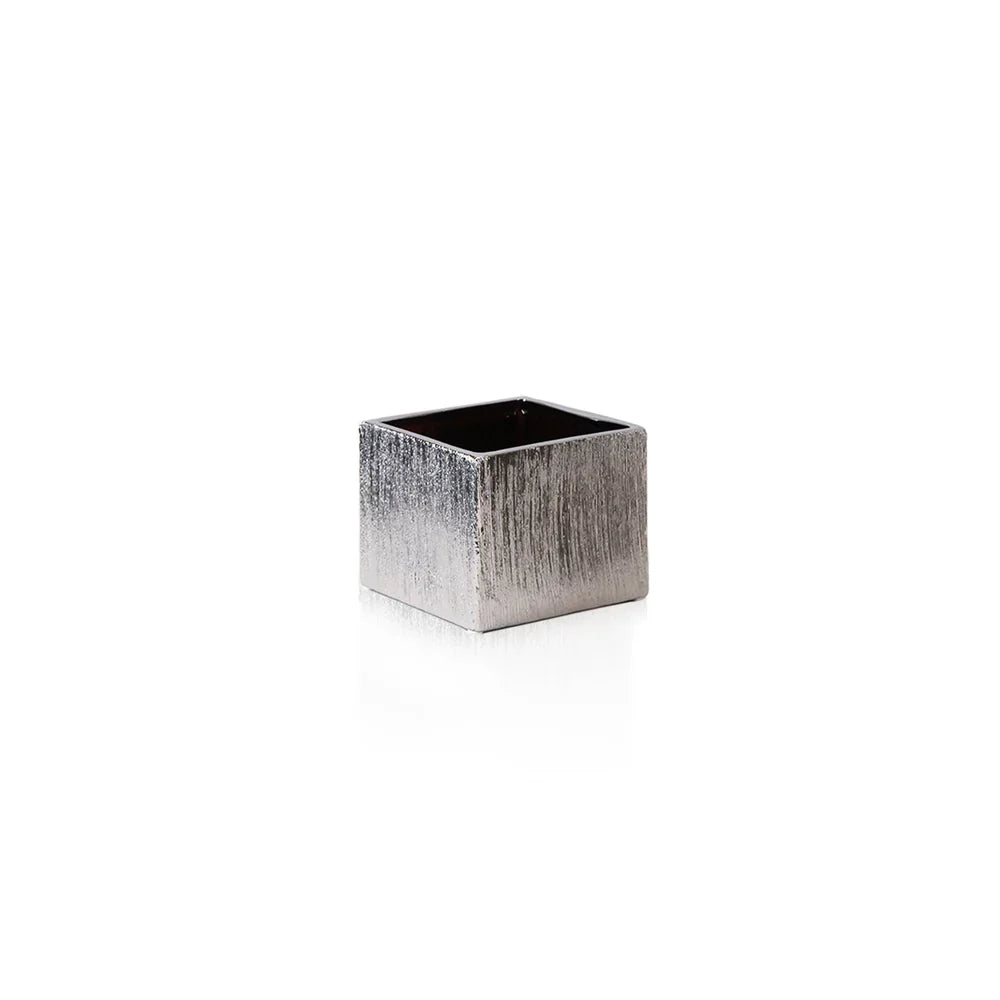 Etched Metallic Silver Collection, top down view