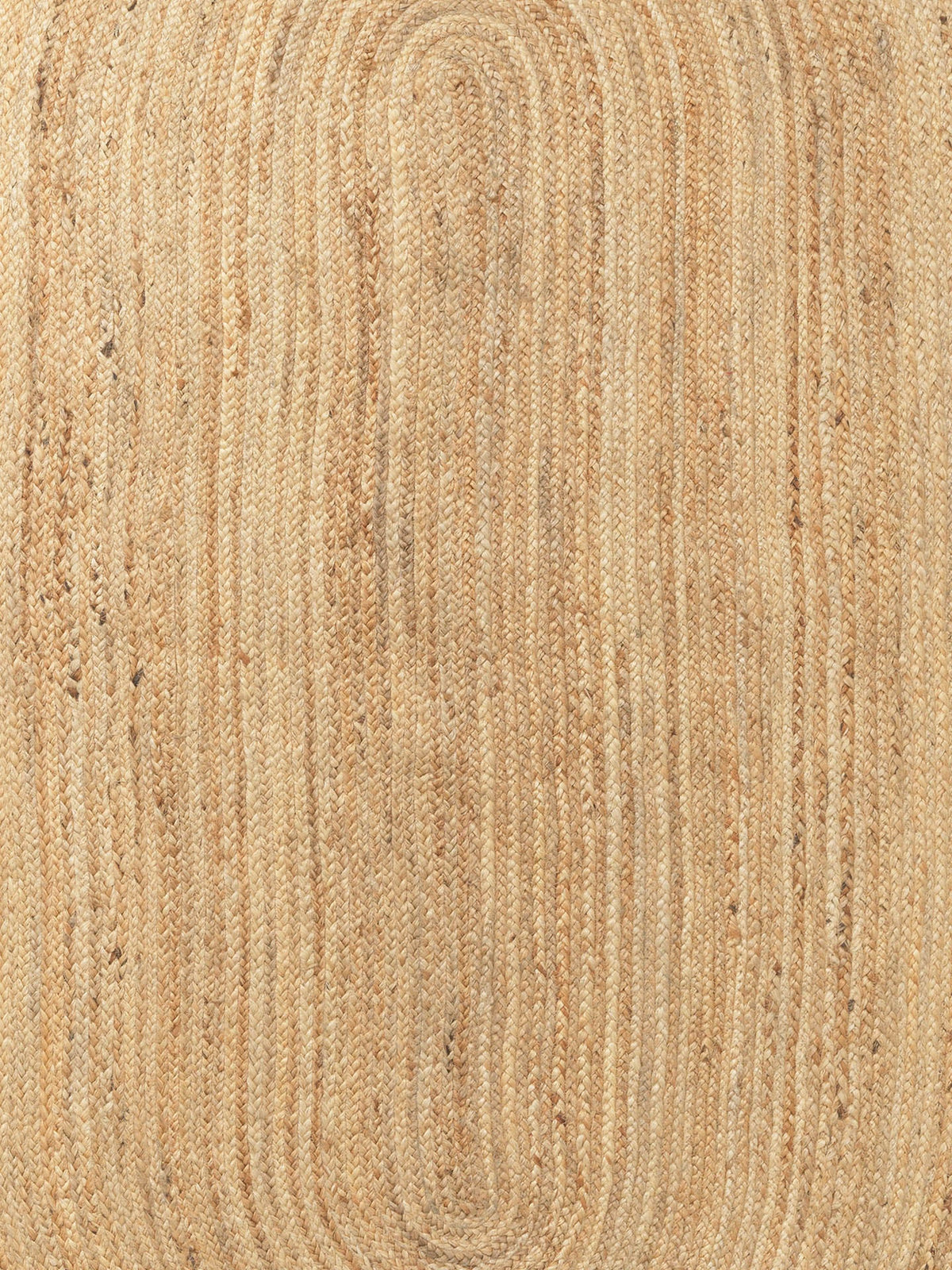 Eternal Oval Jute Rug, Natural, corner and edge detail