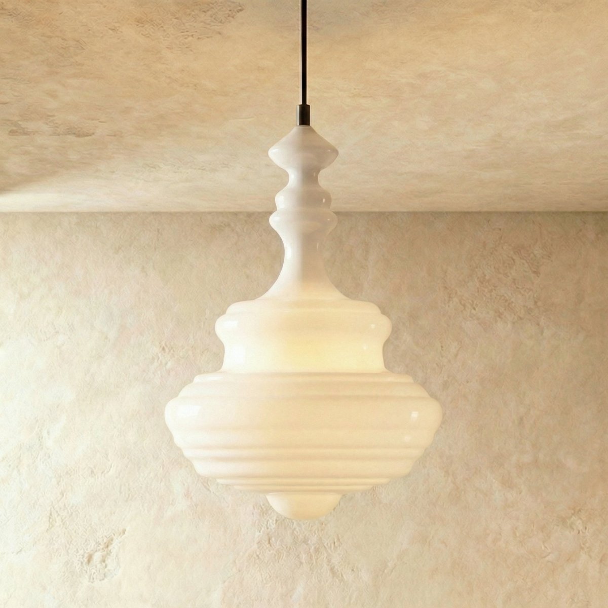 Fadl Metal Pendant Light, top of the shade in detail