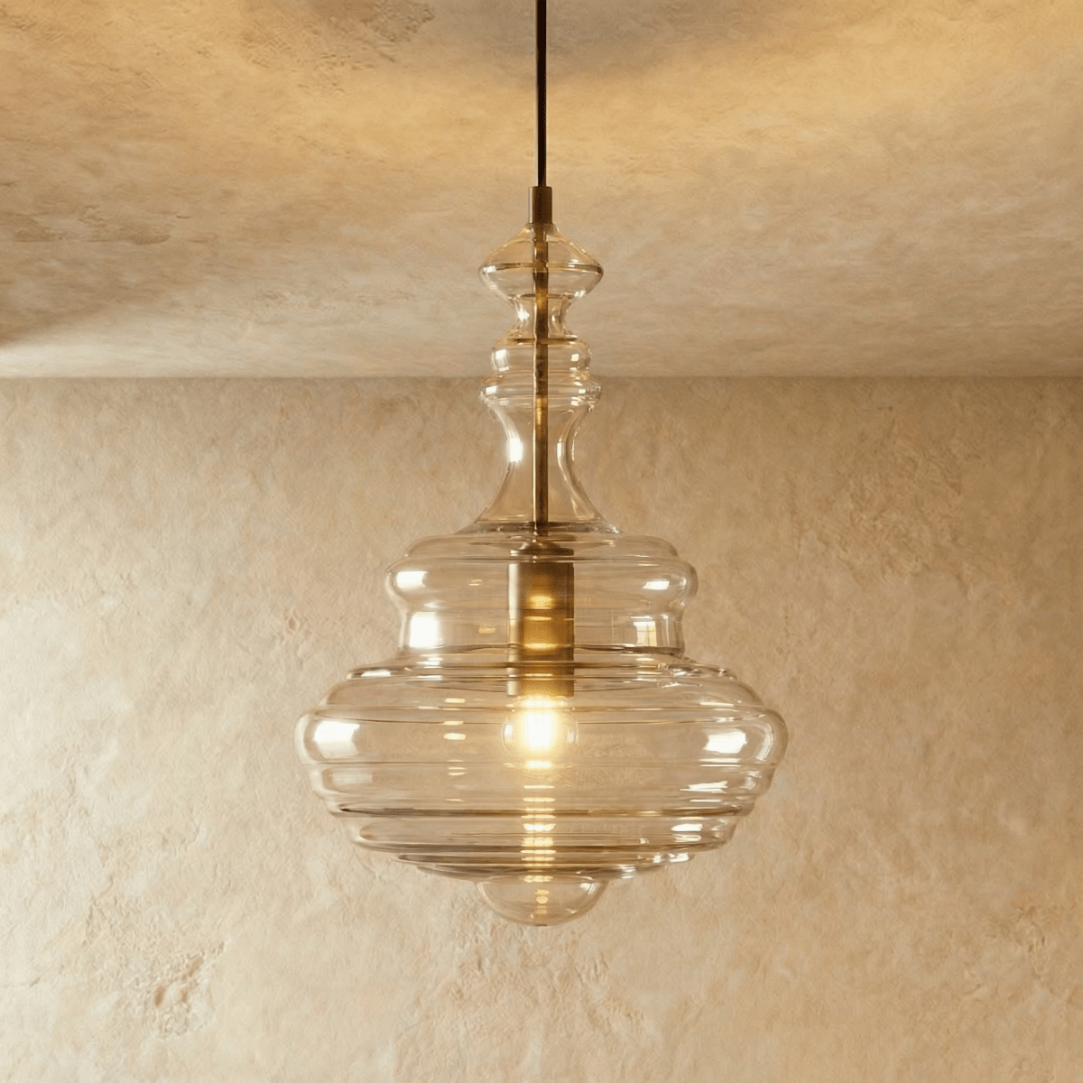 Fadl Metal Pendant Light, angled view showing the silhouette