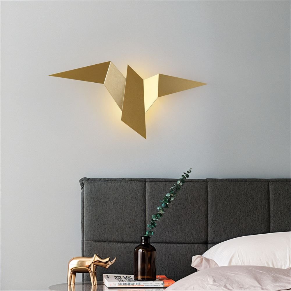 Finch Wall Lamp - Open Box, styled in a hallway
