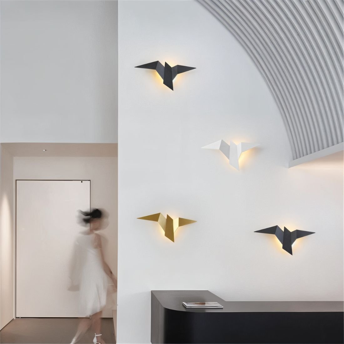 Finch Wall Lamp - Open Box, ceiling mount detail