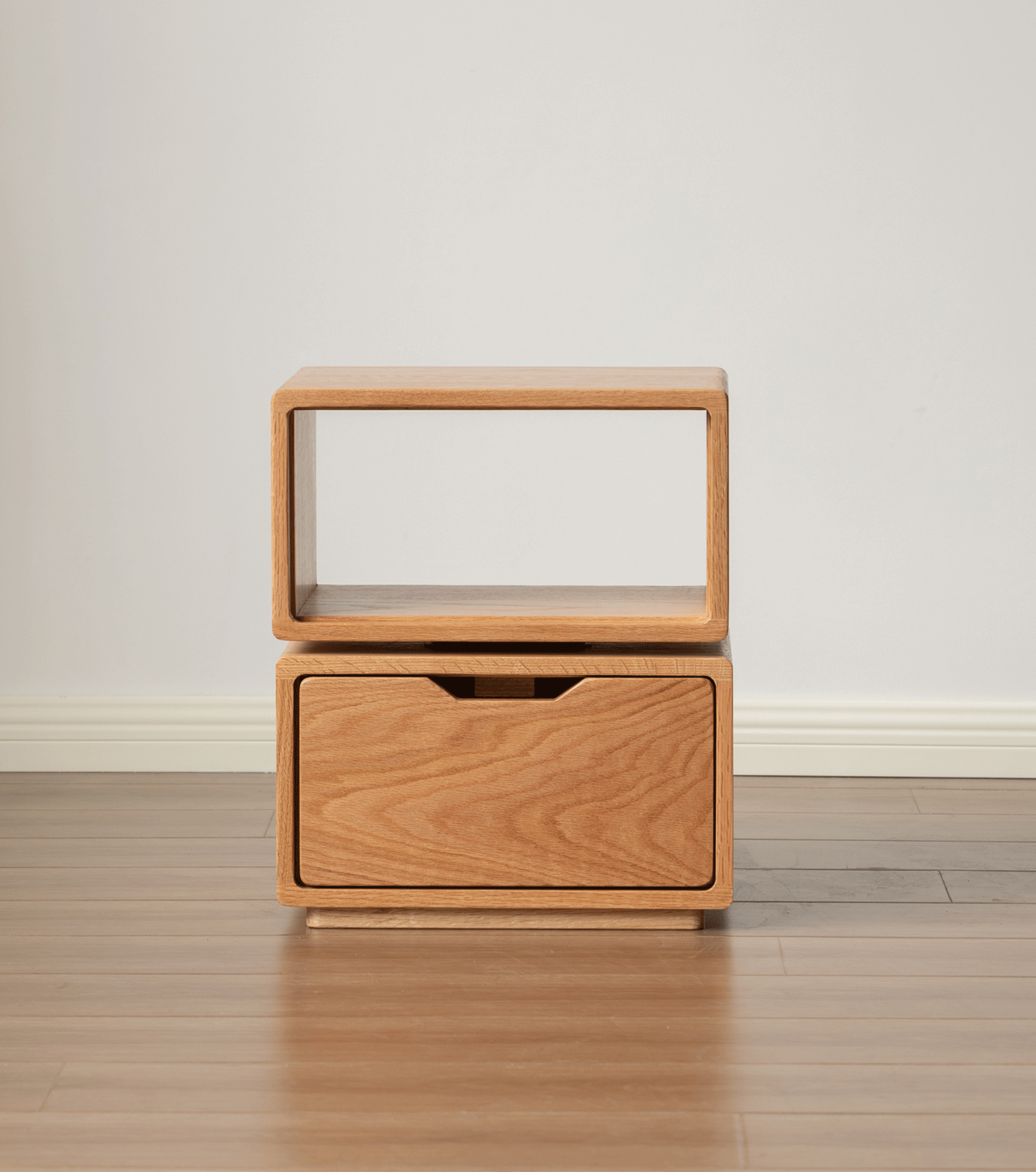 Scandinavian Oak Wood Revolving Side Table TWIST