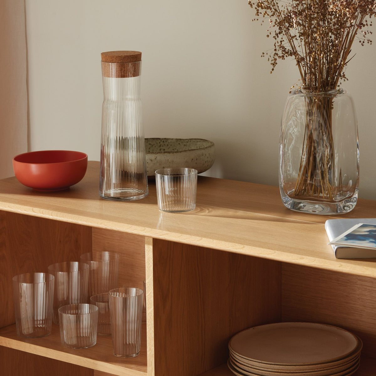 Gio Line Tumblers, styled in a room