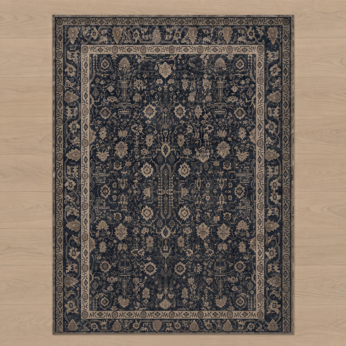 Heirloom Traditional Rug, stitching close up
