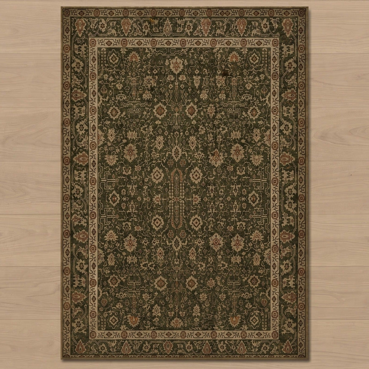 Heirloom Traditional Rug, colour and tone detail