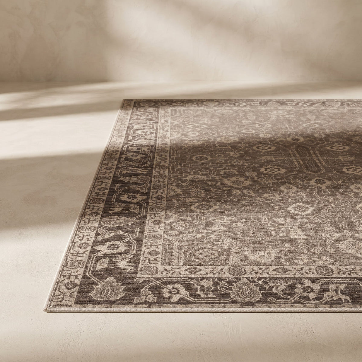 Heirloom Traditional Rug, folded detail