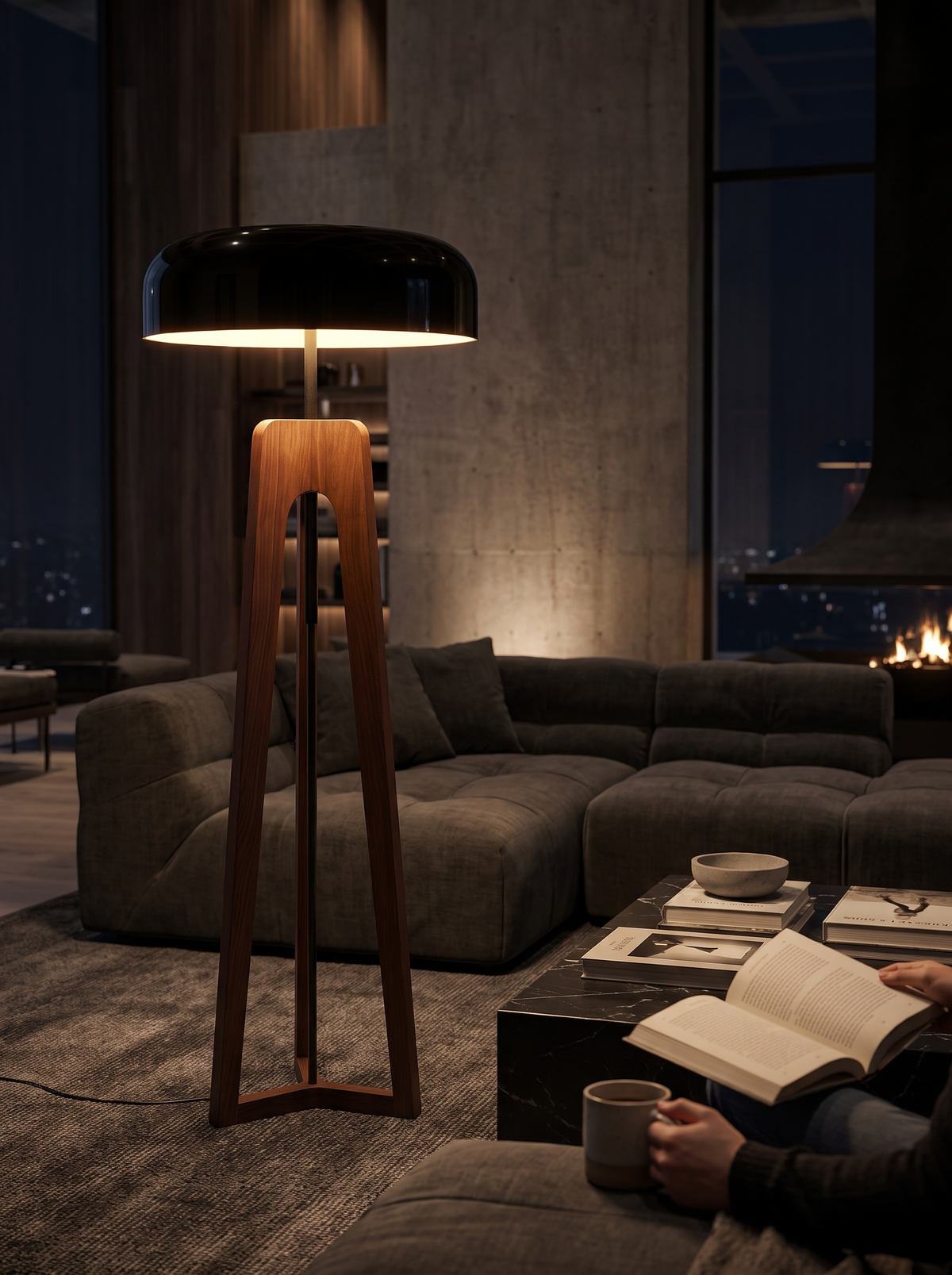 Alfred Table and Floor Lamp lifestyle 2