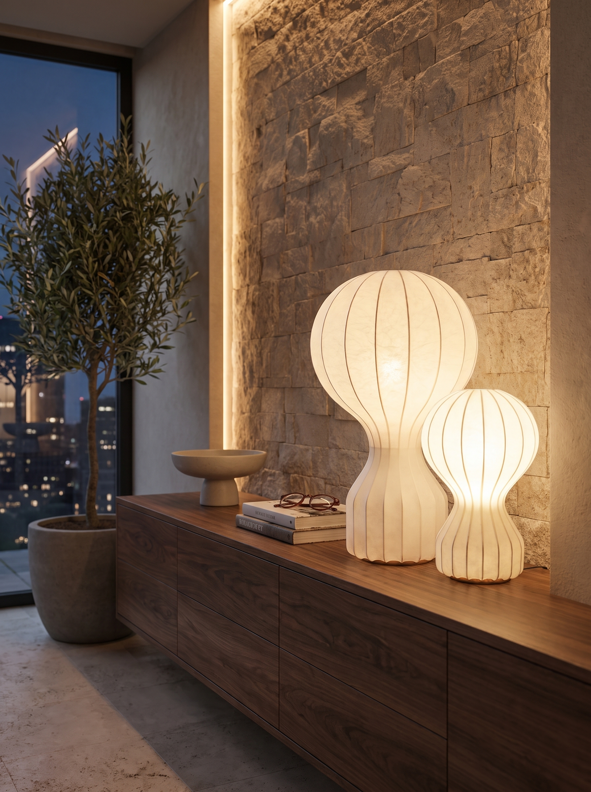 Andon Table Lamp Open Box lifestyle 2