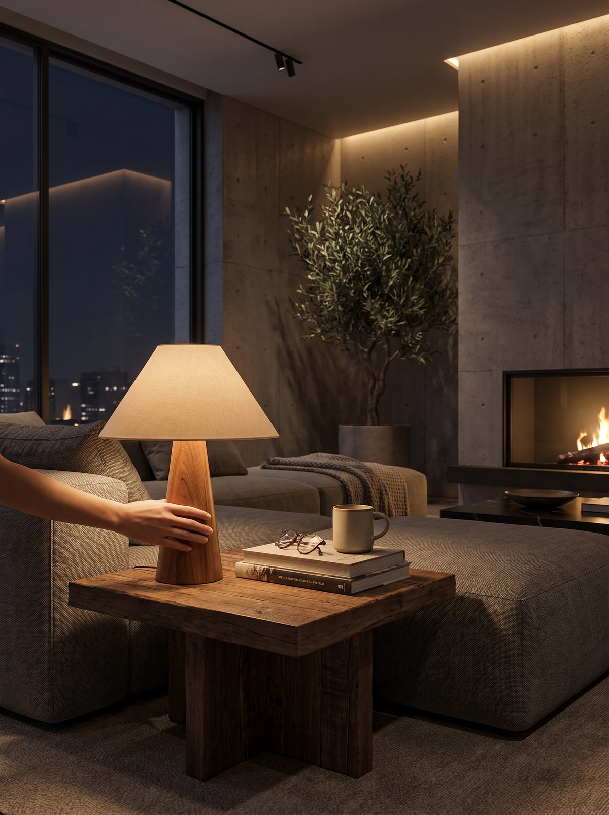 Bonfilia Wood Table Lamp lifestyle 3