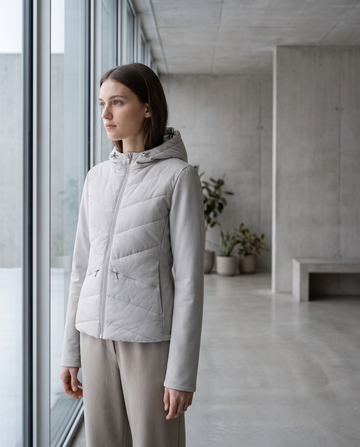 Air-Layer Lightweight Jacket with Hood