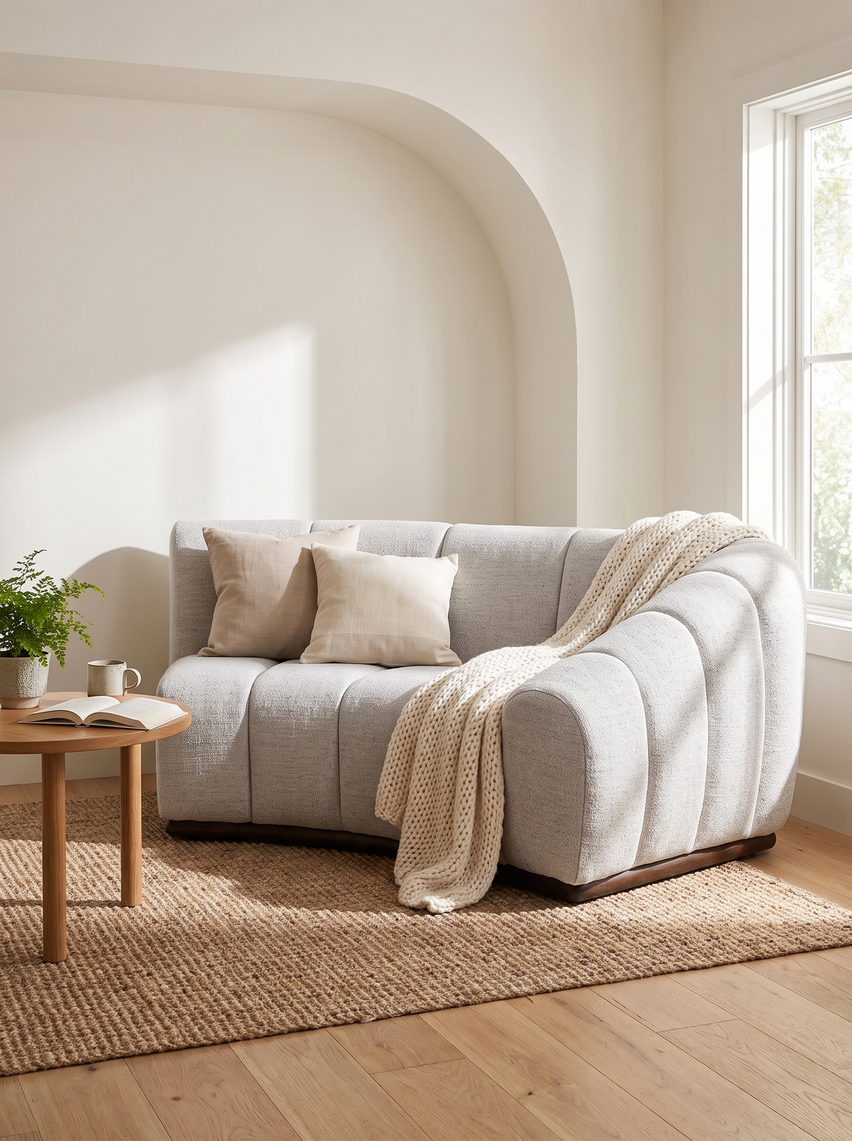 BENTO corner sofa soft curves lifestyle
