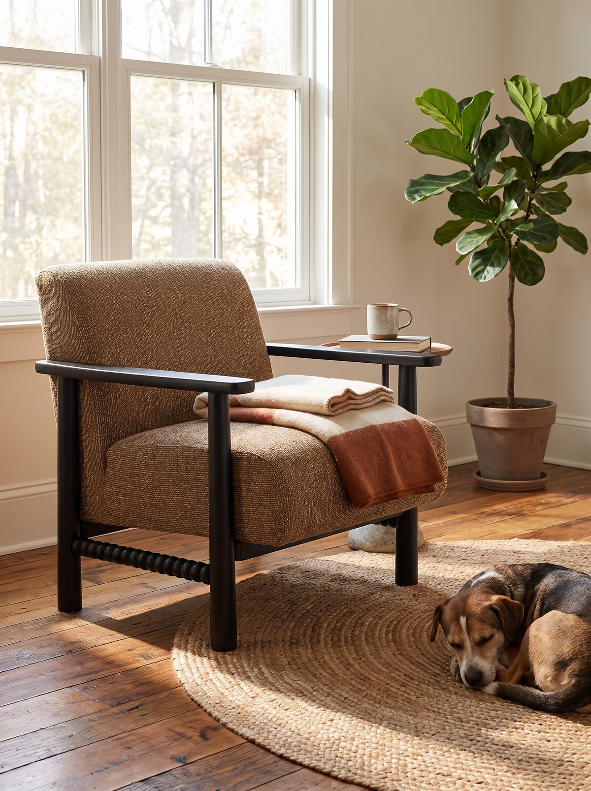 NEMAN sofa rubber wood build lifestyle