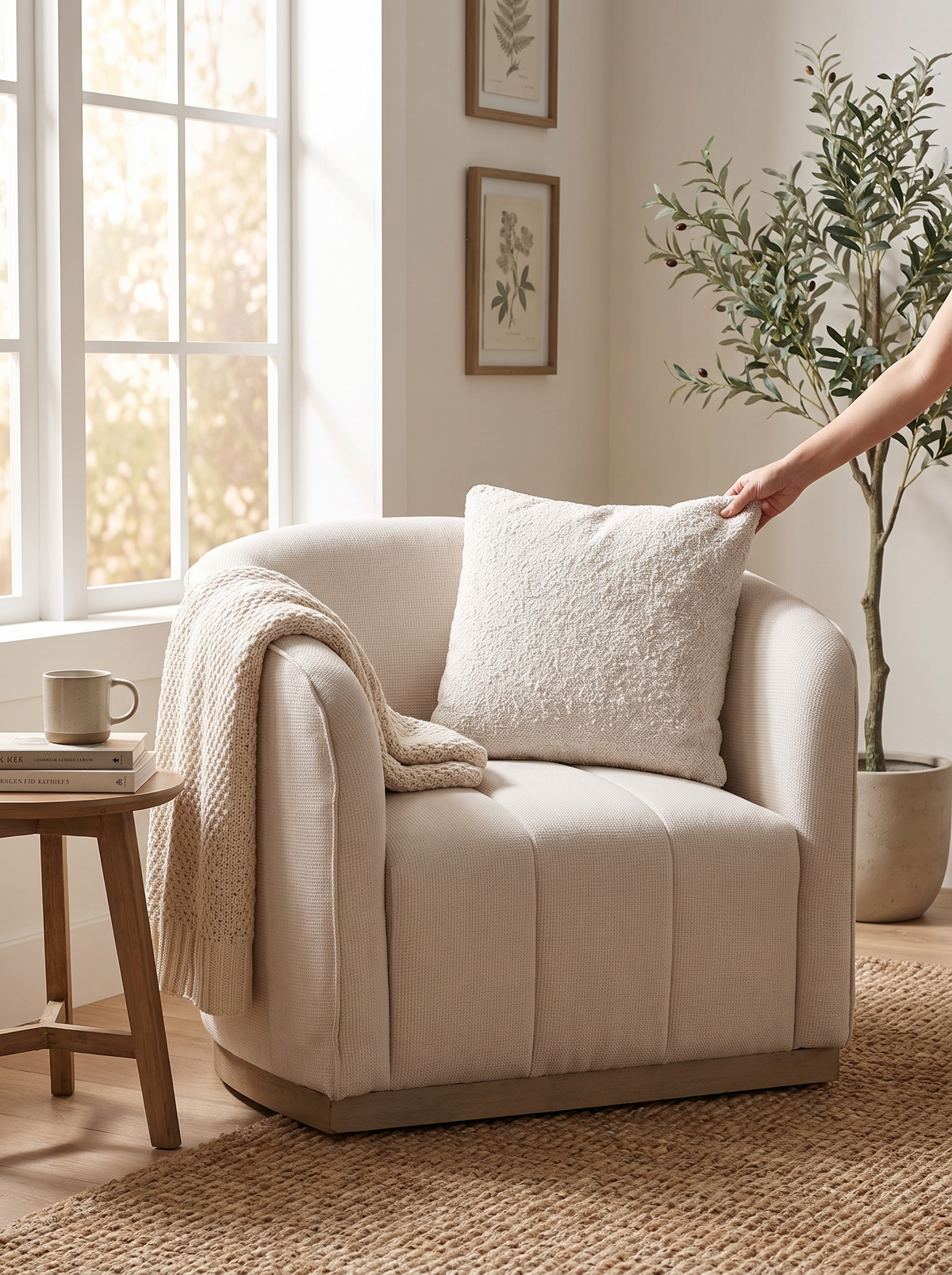 PANNA sofa soft cotton curves lifestyle