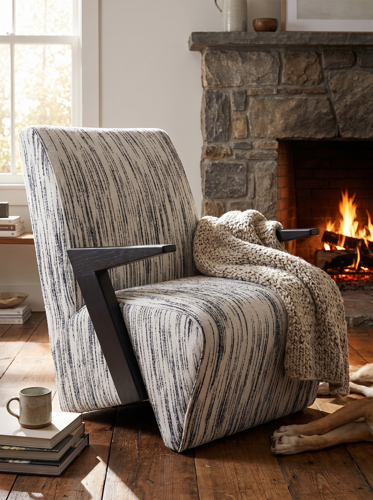 SLANT chair woven texture lifestyle