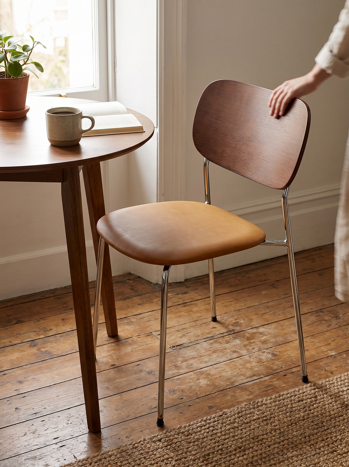 NIKA dining chair armrest free lifestyle