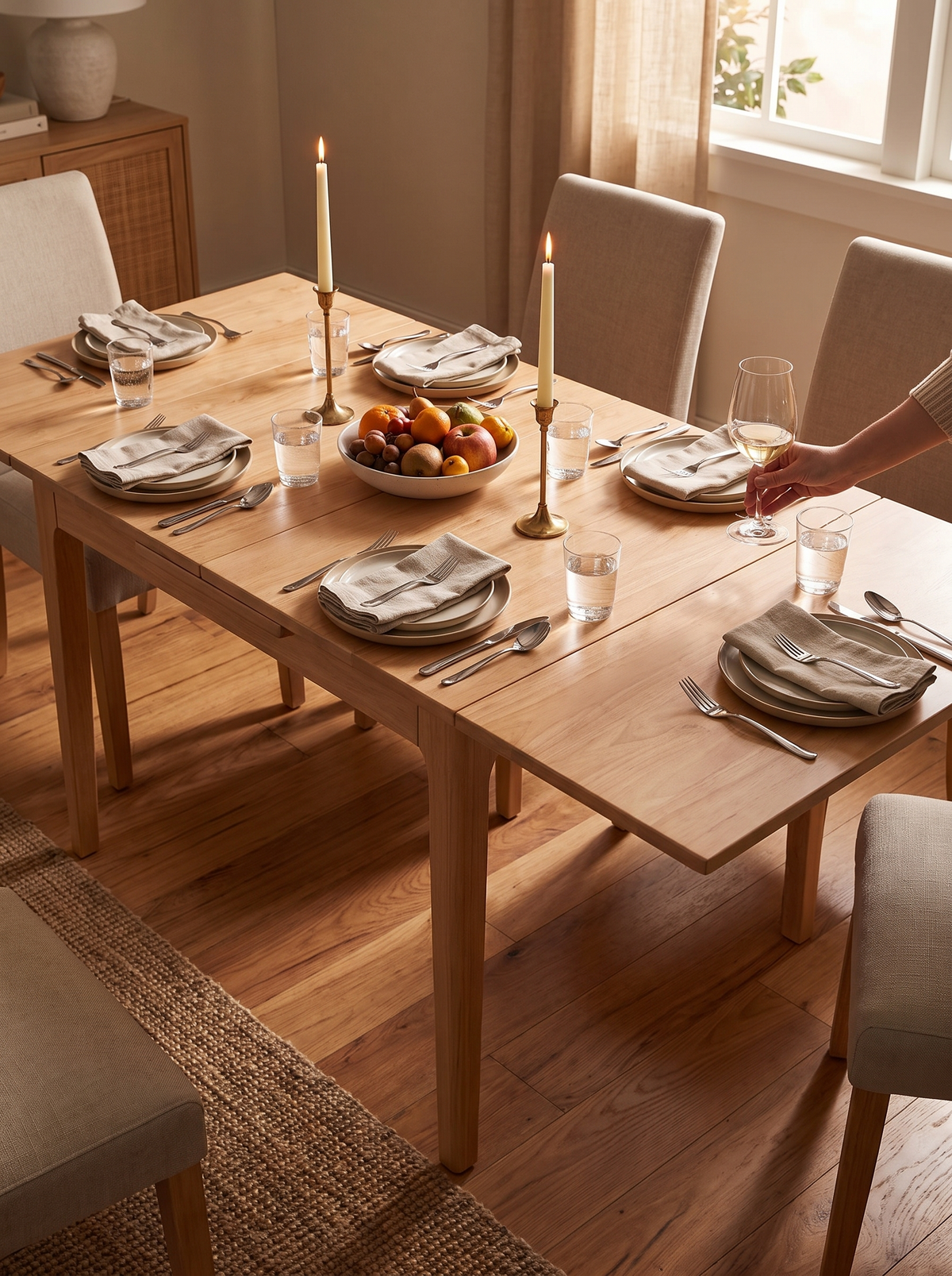 PRIVOT dining table set for guests lifestyle