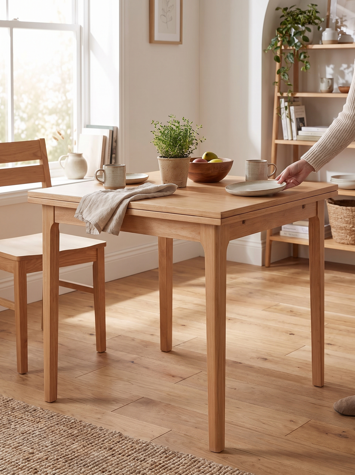 PRIVOT dining table oak craftsmanship lifestyle