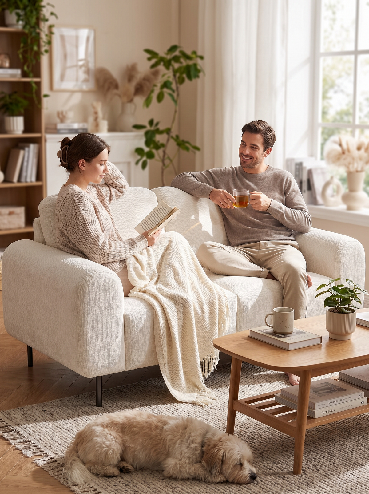 DRIFT chenille velvet sofa