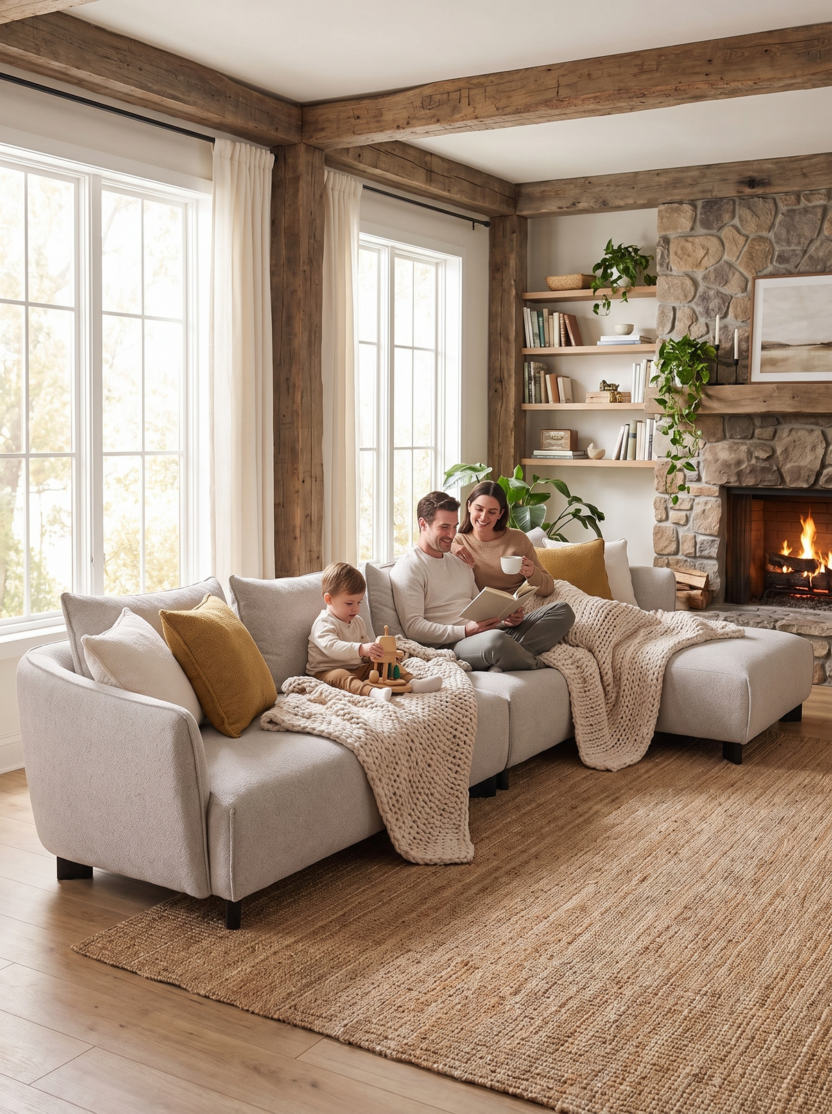 NEST sectional built like a nest
