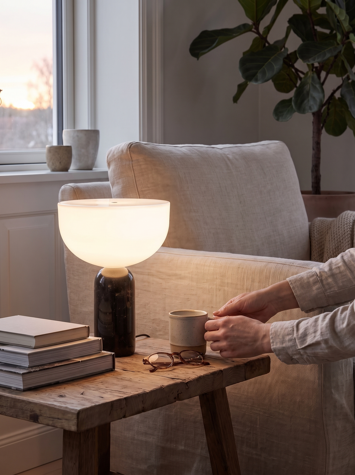 Carrara lamp steady glow