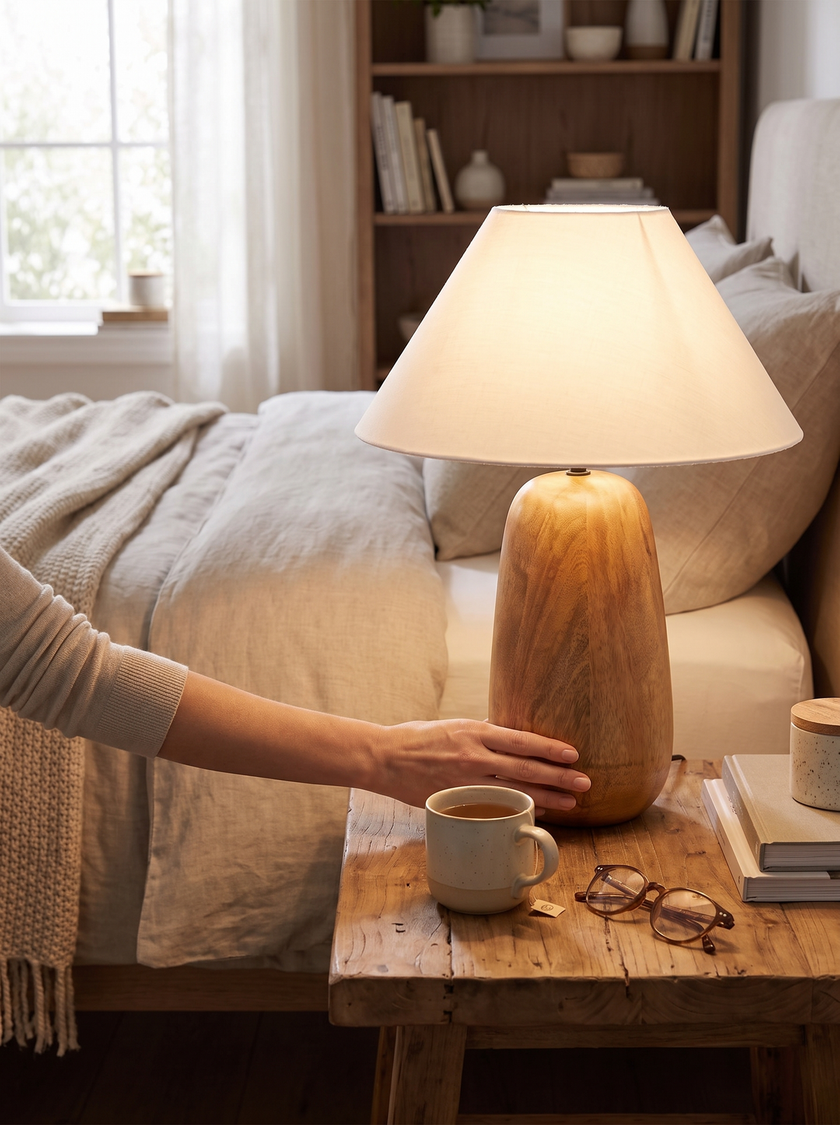 Claire lamp in a styled room