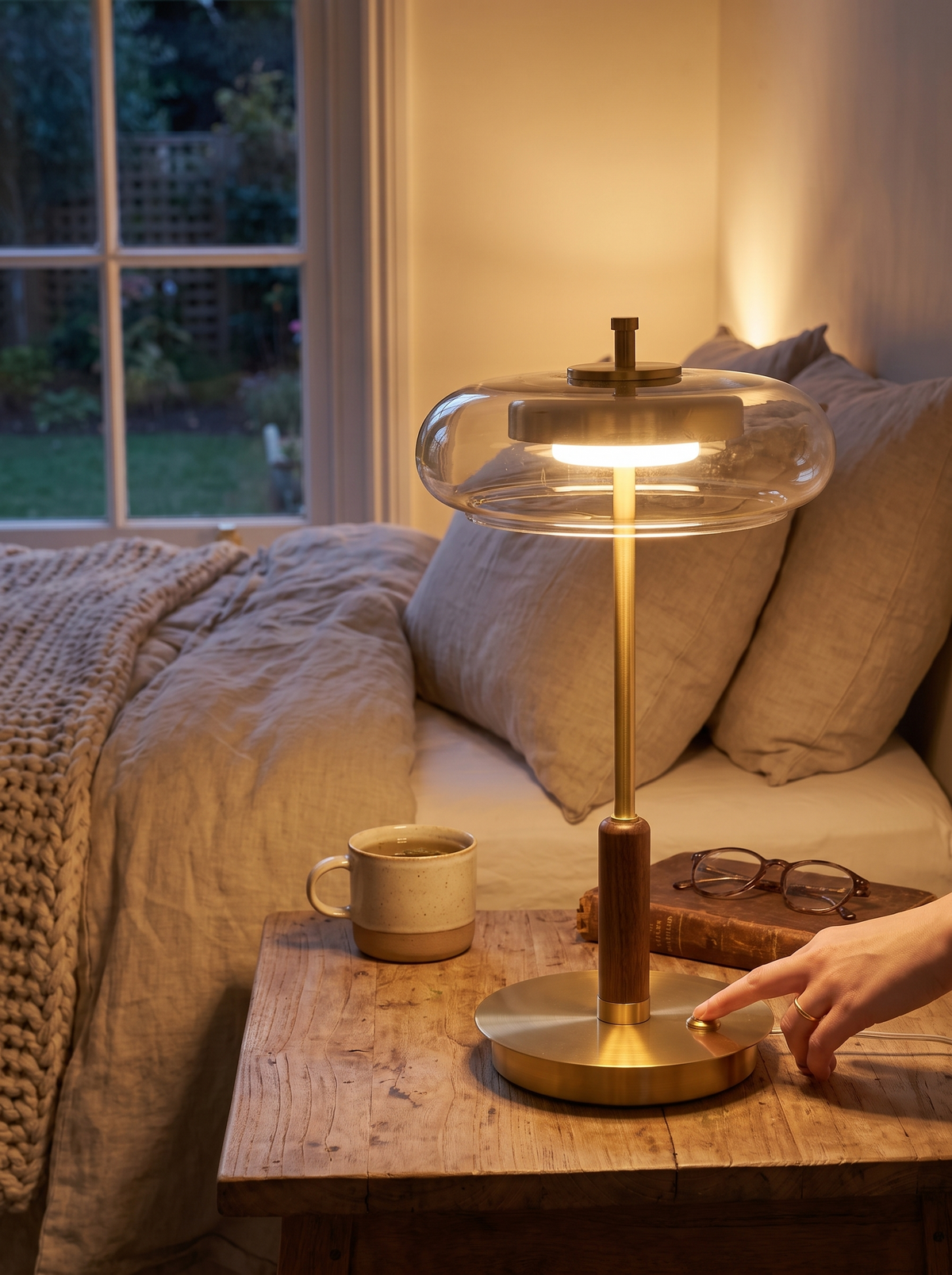 Clarte Nocturne lamp as an evening centrepiece